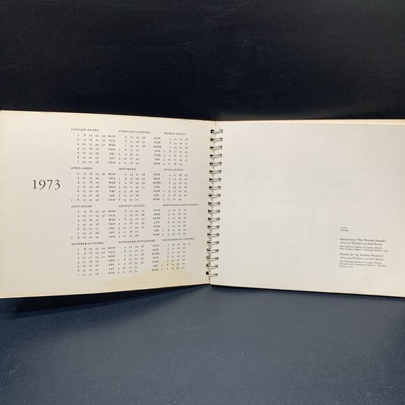 Vintage UNICEF 1973 Engagement Calendar Unmarked “The Child Through The Ages.” A - Picture 2 of 9